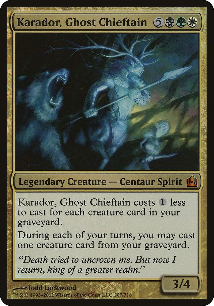 Karador Ghost Chieftain Commander  (Oversize Cards)  - Foil | Good Games Adelaide SA