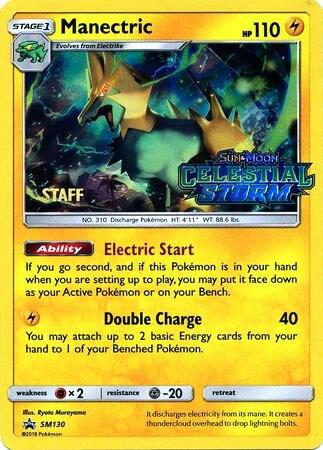 Manectric Prerelease Staff SM130 (SM Promos)  - Holofoil | Good Games Adelaide SA