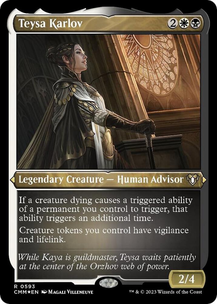 Teysa Karlov 593 (Commander Masters)  - Etched Foil | Good Games Adelaide SA