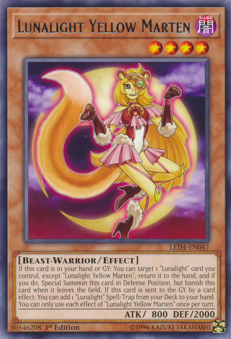 Lunalight Yellow Marten [LED4-EN047] Rare | Good Games Adelaide SA