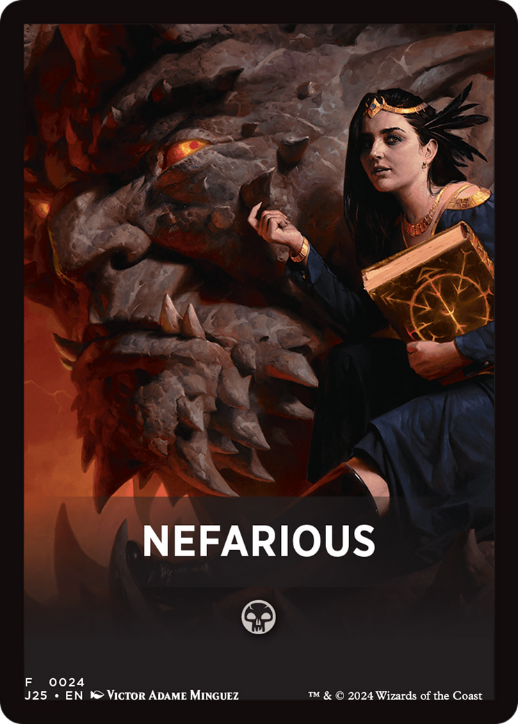 Nefarious Theme Card [Foundations Jumpstart Front Cards] | Good Games Adelaide SA