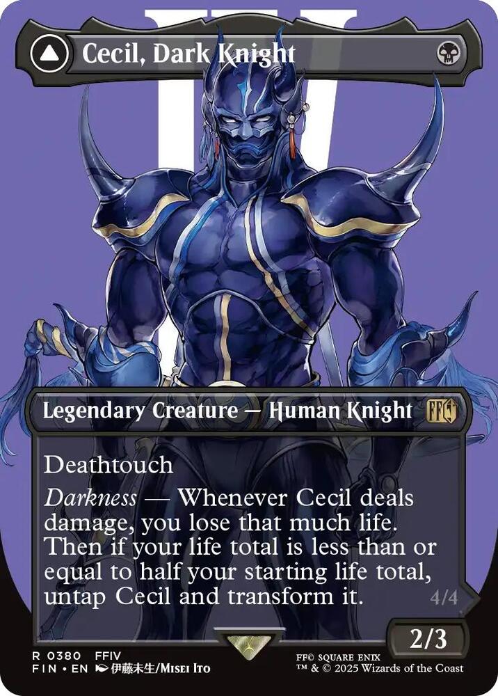 Cecil, Dark Knight // Cecil, Redeemed Paladin 380 (FINAL FANTASY)  - Foil | Good Games Adelaide SA