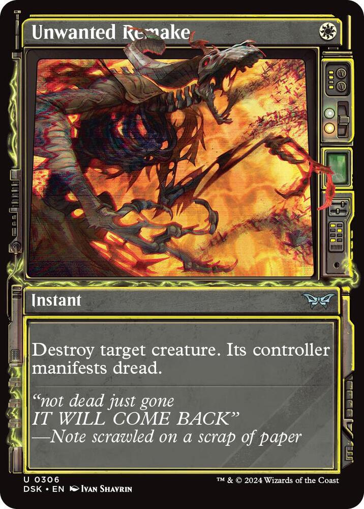 Unwanted Remake 306 (Duskmourn: House of Horror)  - Showcase Foil | Good Games Adelaide SA