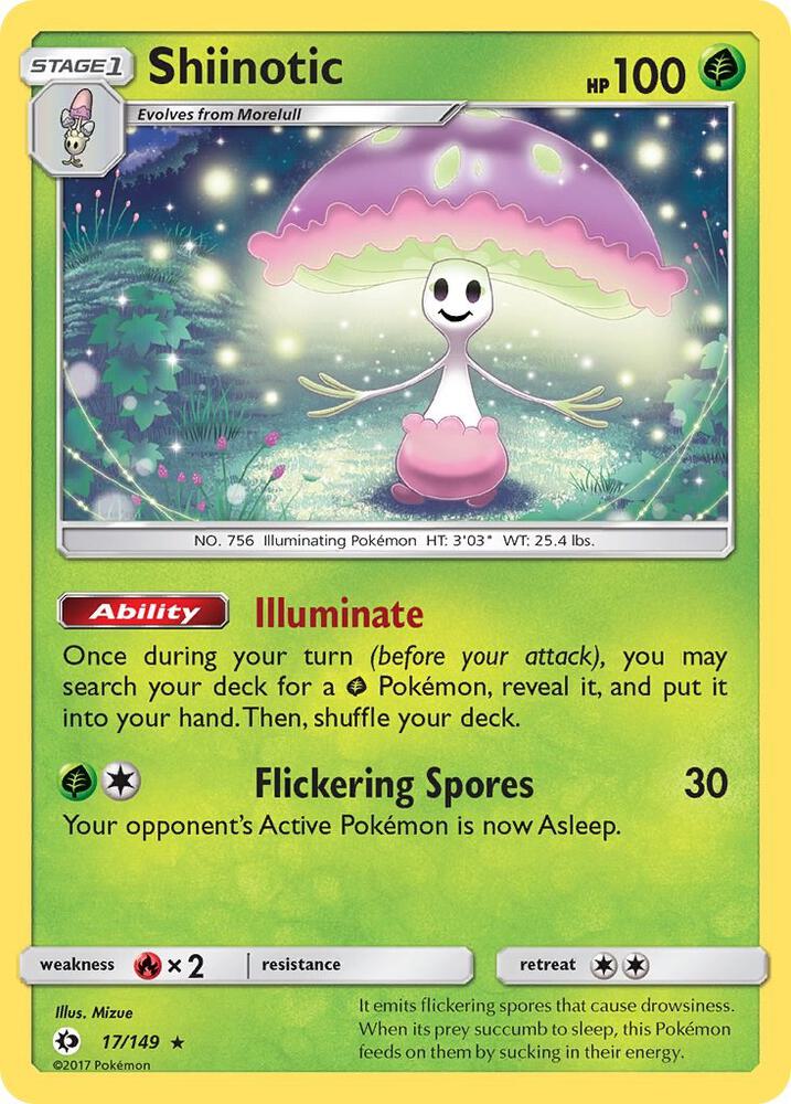 Shiinotic 17/149 (SM Base Set)  - Holofoil | Good Games Adelaide SA