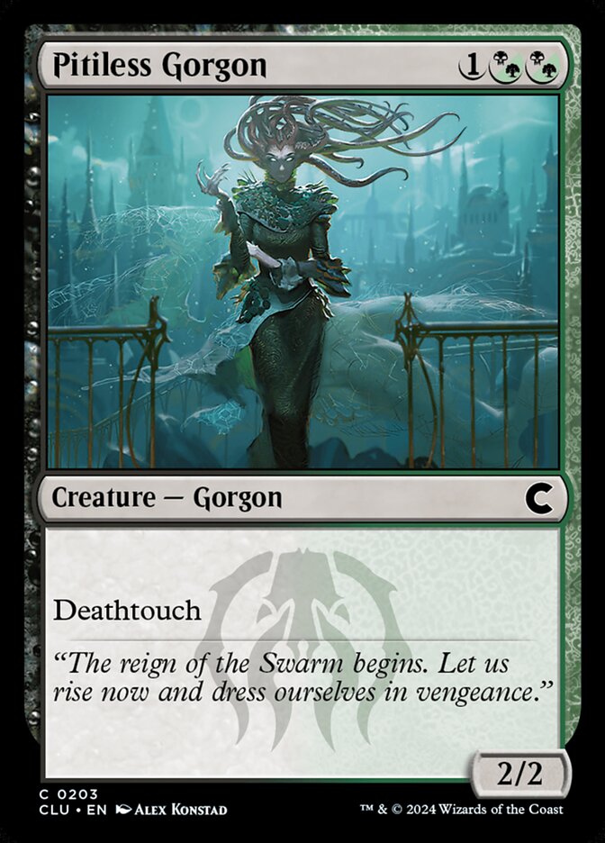 Pitiless Gorgon 203 (Ravnica: Clue Edition)  | Good Games Adelaide SA