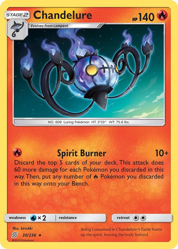 Chandelure 30/236 (SM - Unified Minds)  - Holofoil | Good Games Adelaide SA