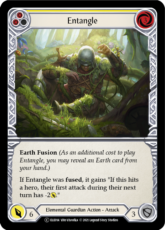 Entangle (Yellow) [U-ELE014] Unlimited Rainbow Foil | Good Games Adelaide SA