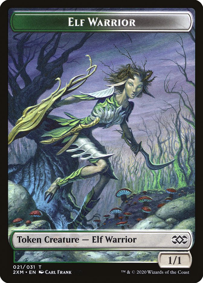 Elf Warrior Token [Double Masters] | Good Games Adelaide SA