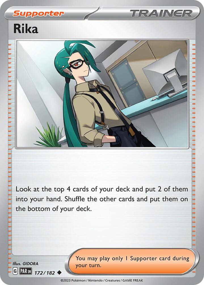 Rika 172/182 (SV04: Paradox Rift)  - Reverse Holofoil | Good Games Adelaide SA