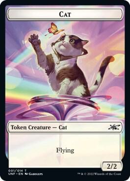 Cat Storm Crow Double sided Token  (Unfinity)  - Foil | Good Games Adelaide SA