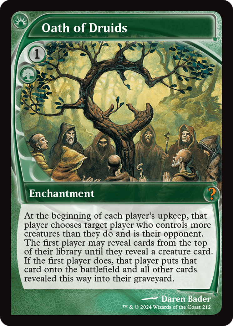 Oath of Druids (Future Sight) [Mystery Booster 2] | Good Games Adelaide SA