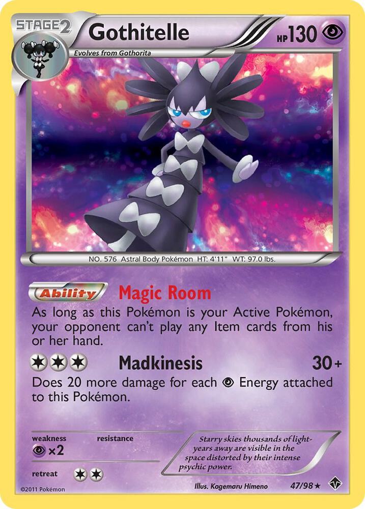 Gothitelle 47/98 (Emerging Powers)  - Holofoil | Good Games Adelaide SA