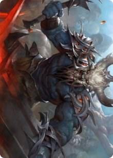 Frenzied Raider Art Card 34 (Art Series: Kaldheim)  | Good Games Adelaide SA