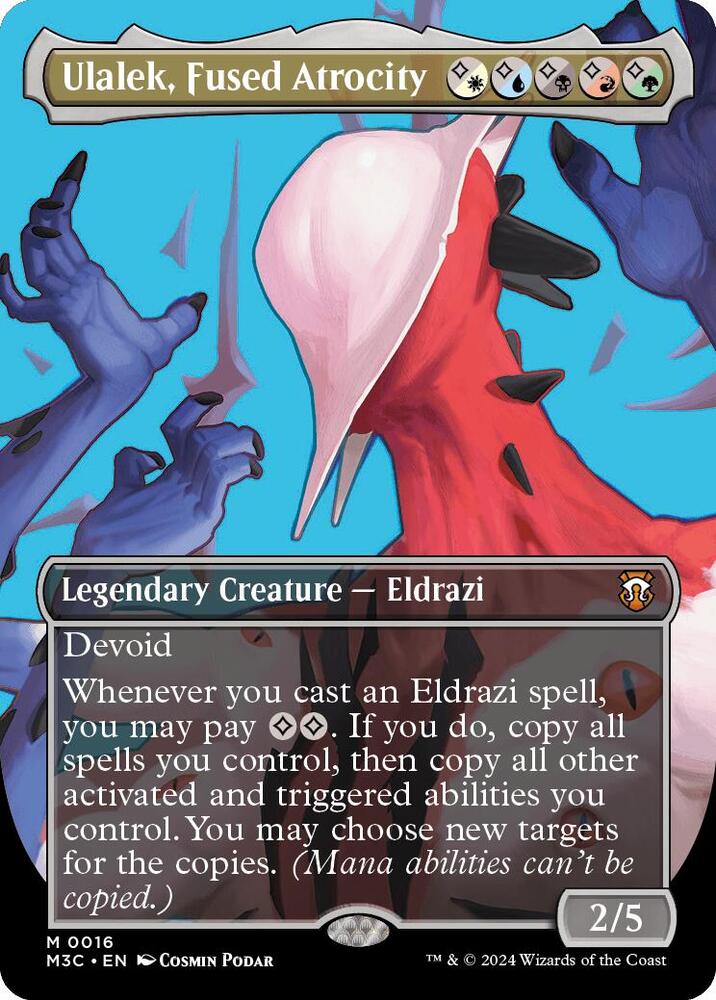 Ulalek, Fused Atrocity 16/411 (Commander: Modern Horizons 3)  - Borderless Foil | Good Games Adelaide SA