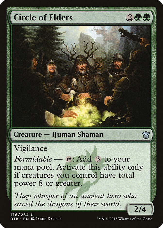 Circle of Elders 176 (Dragons of Tarkir)  - Foil | Good Games Adelaide SA
