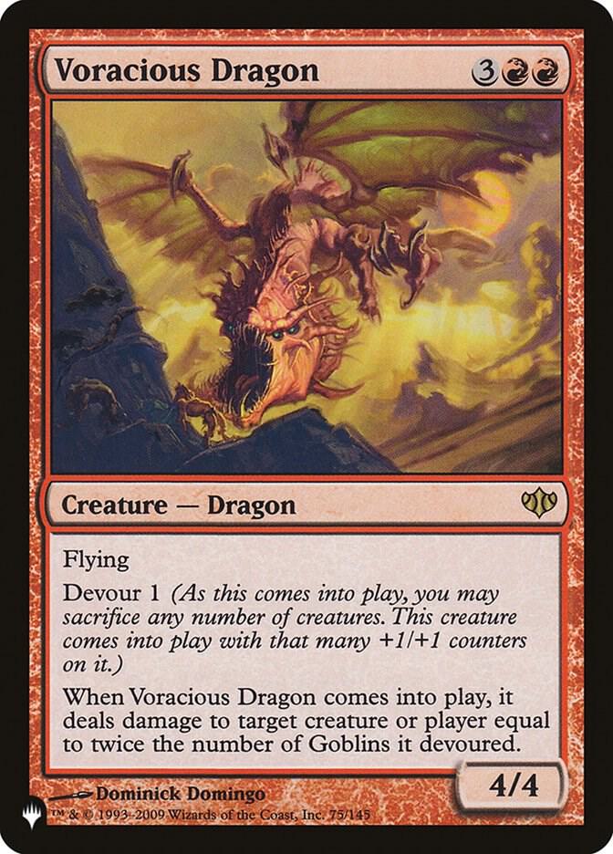 Voracious Dragon 75/145 (The List Reprints)  | Good Games Adelaide SA