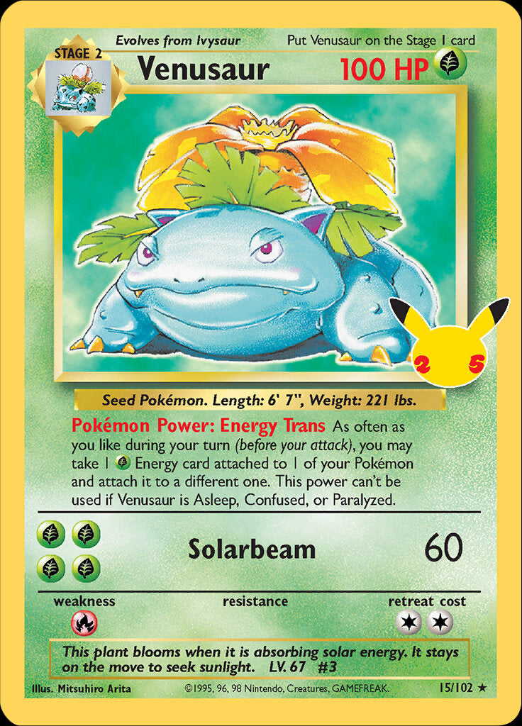 Venusaur (15/102) [Celebrations: 25th Anniversary - Classic Collection] | Good Games Adelaide SA