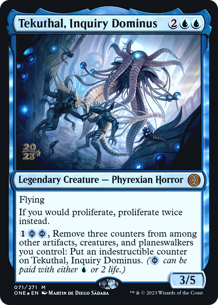 Tekuthal, Inquiry Dominus [Phyrexia: All Will Be One Prerelease Promos] | Good Games Adelaide SA