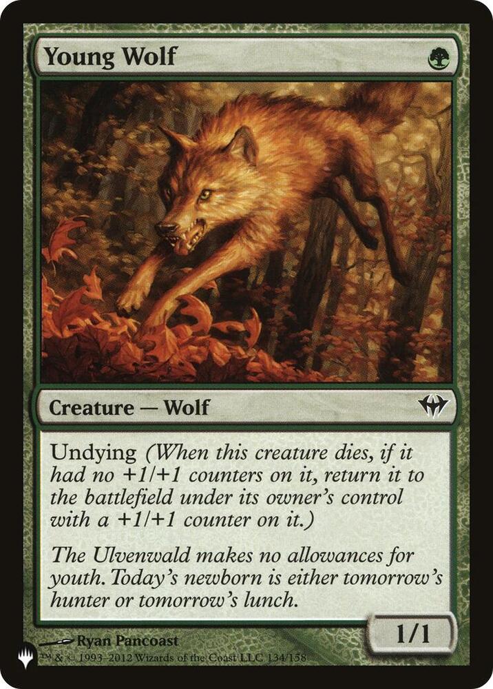 Young Wolf 134/158 (The List Reprints)  | Good Games Adelaide SA