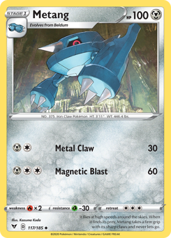 Metang (117/185) [Sword & Shield: Vivid Voltage] | Good Games Adelaide SA