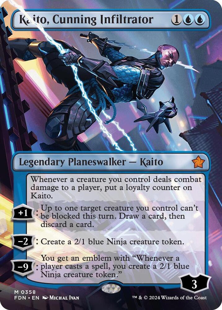 Kaito, Cunning Infiltrator 358 (Foundations)  - Foil | Good Games Adelaide SA