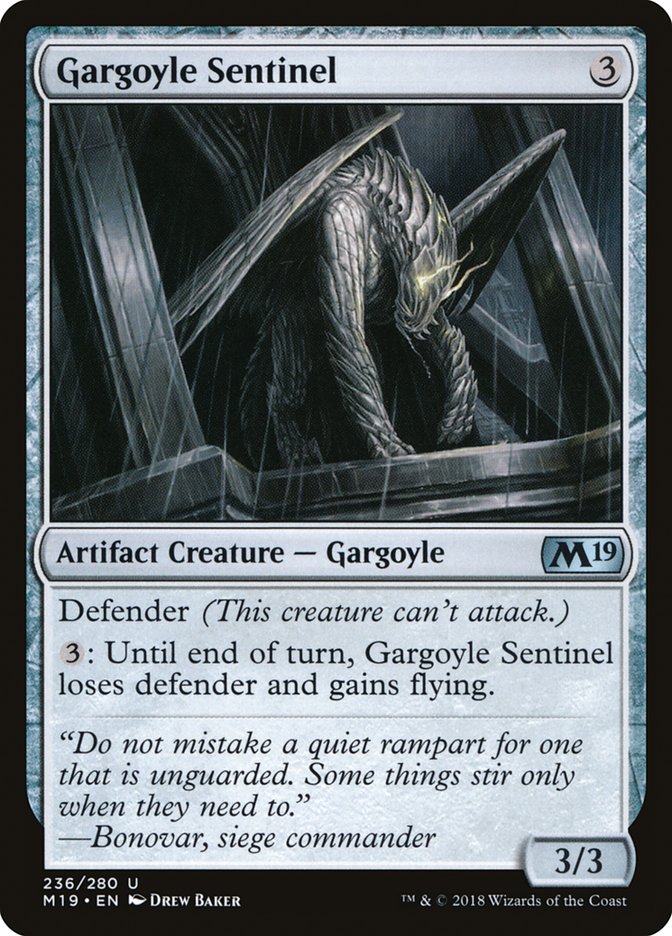 Gargoyle Sentinel [Core Set 2019] | Good Games Adelaide SA