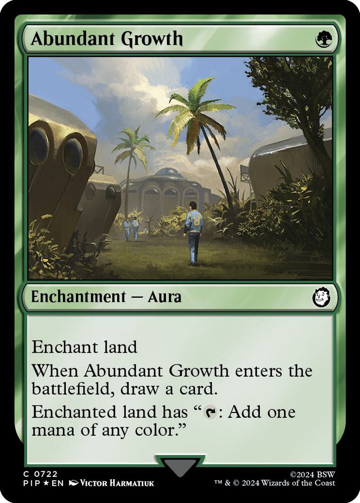 Abundant Growth Surge Foil 722 (Universes Beyond: Fallout)  - Foil | Good Games Adelaide SA