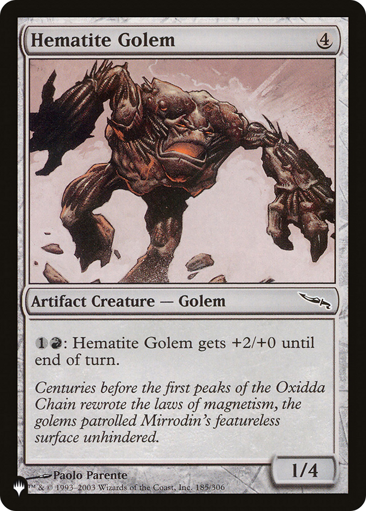 Hematite Golem [The List Reprints] | Good Games Adelaide SA