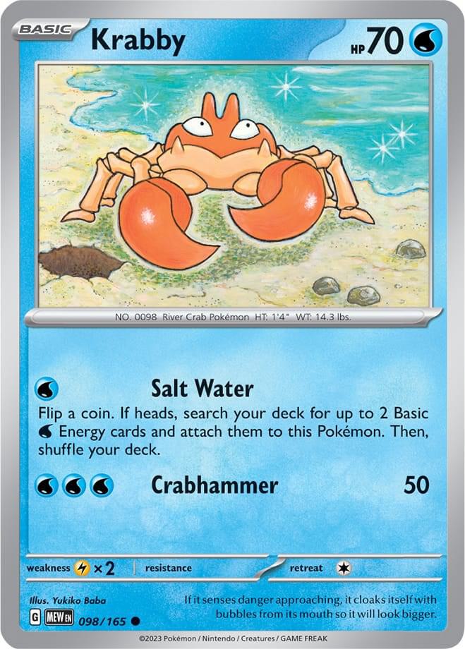 Krabby 098/165 (SV: Scarlet & Violet 151)  | Good Games Adelaide SA