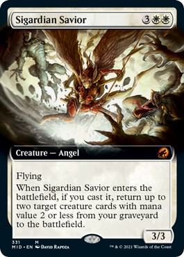 Sigardian Savior Extended Art 331 (Innistrad: Midnight Hunt)  | Good Games Adelaide SA
