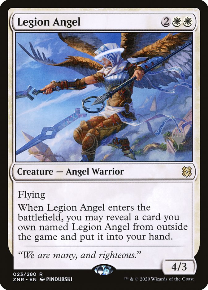 Legion Angel (Promo Pack) [Zendikar Rising Promos] | Good Games Adelaide SA