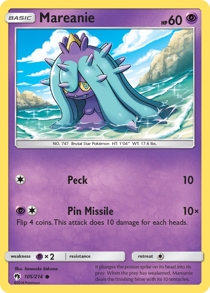 Mareanie (105/214) [Sun & Moon: Lost Thunder] | Good Games Adelaide SA