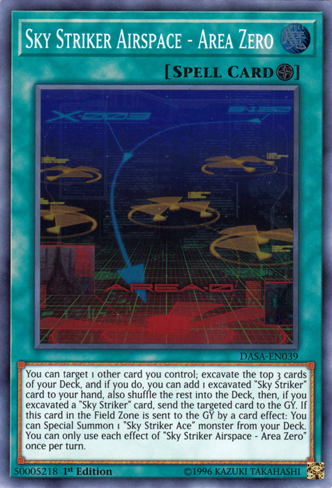 Sky Striker Airspace - Area Zero [DASA-EN039] Super Rare | Good Games Adelaide SA