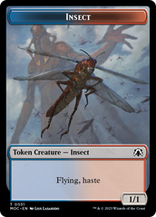 Soldier // Insect Double-Sided Token [March of the Machine Commander Tokens] | Good Games Adelaide SA
