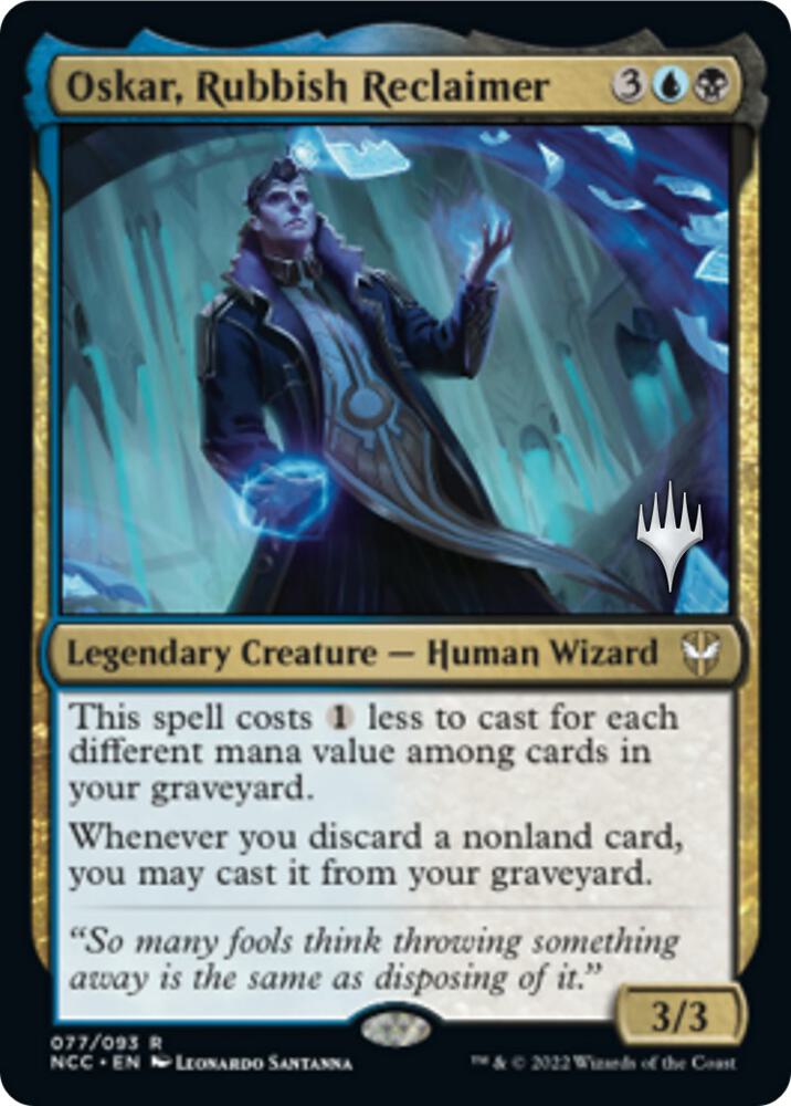 Oskar Rubbish Reclaimer 77 (Promo Pack: Streets of New Capenna)  - Foil | Good Games Adelaide SA