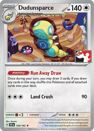 Dudunsparce Series 7 129/162 (Prize Pack Series Cards)  - Holofoil | Good Games Adelaide SA