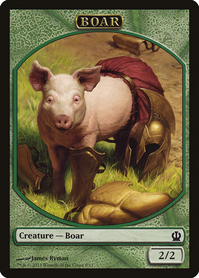 Boar Token [Theros Tokens] | Good Games Adelaide SA