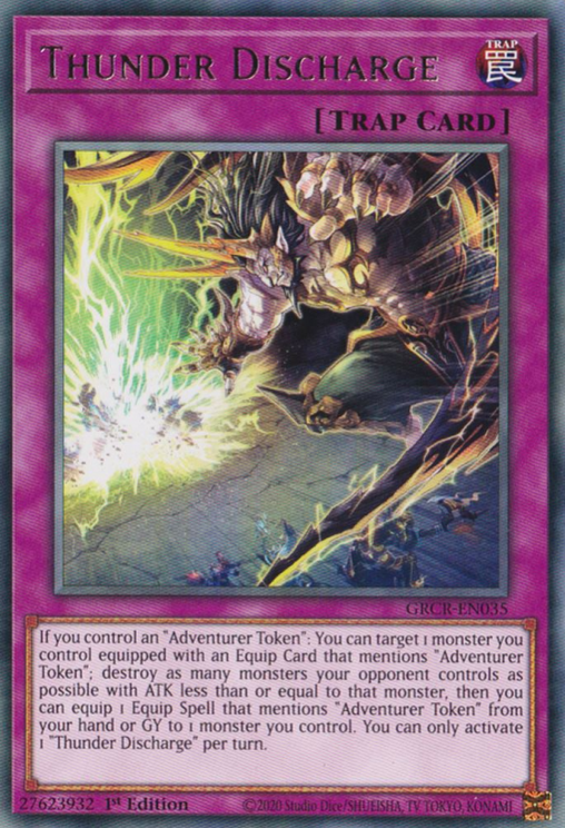Thunder Discharge [GRCR-EN035] Rare | Good Games Adelaide SA