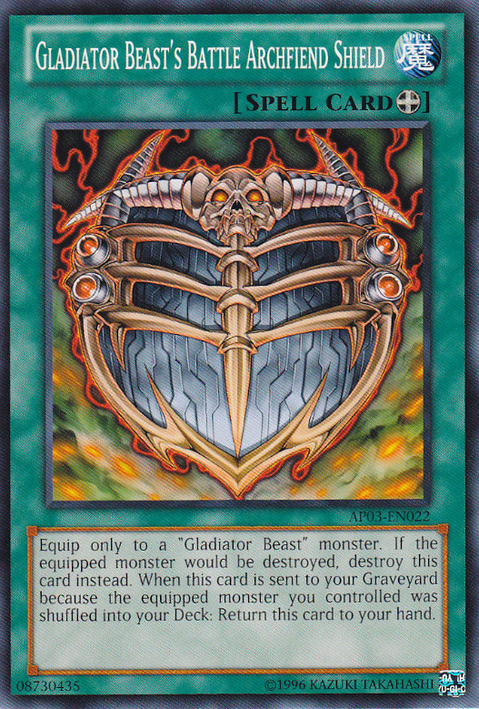 Gladiator Beast's Battle Archfiend Shield [AP03-EN022] Common | Good Games Adelaide SA