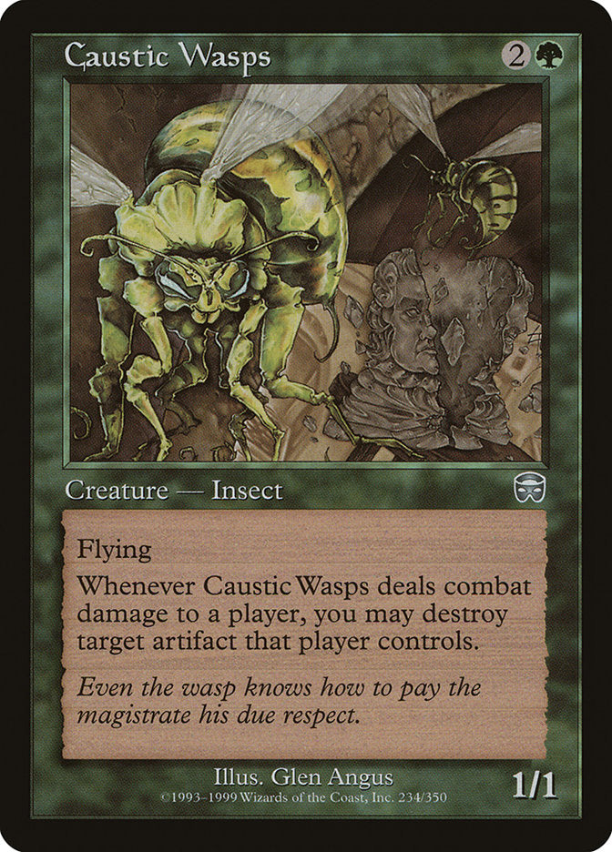 Caustic Wasps 234 (Mercadian Masques)  - Foil | Good Games Adelaide SA