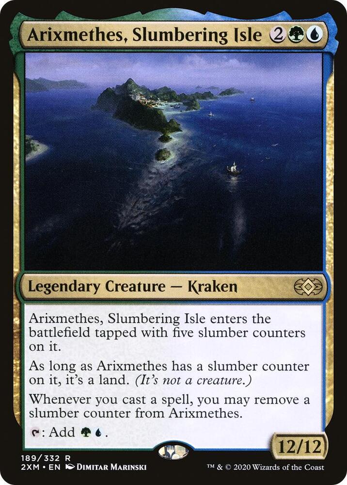 Arixmethes, Slumbering Isle 189 (Double Masters)  - Foil | Good Games Adelaide SA