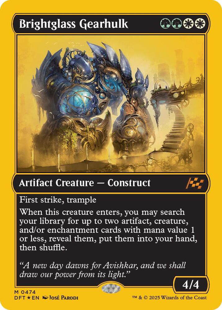 Brightglass Gearhulk 474 (Aetherdrift)  - Foil | Good Games Adelaide SA