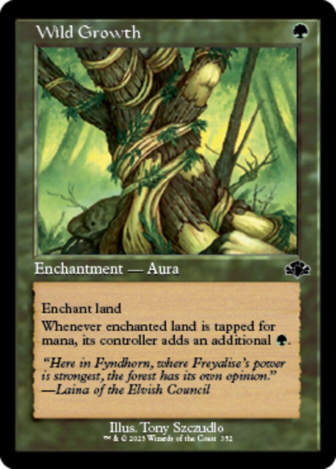 Wild Growth (Retro) [Dominaria Remastered] | Good Games Adelaide SA