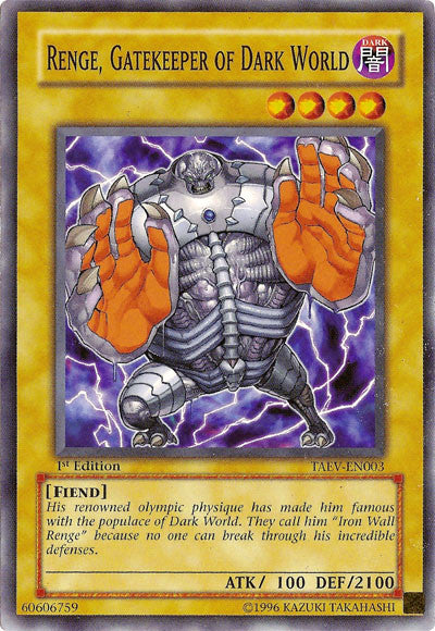 Renge, Gatekeeper of Dark World [TAEV-EN003] Common | Good Games Adelaide SA