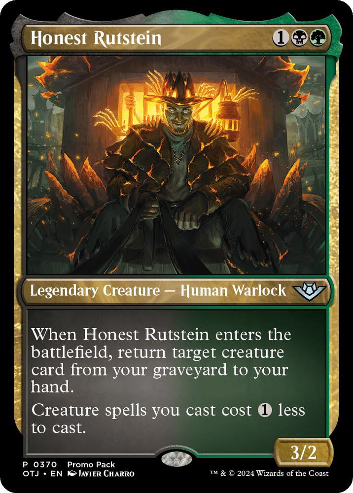 Honest Rutstein 370 (Promo Pack: Outlaws of Thunder Junction)  - Foil | Good Games Adelaide SA