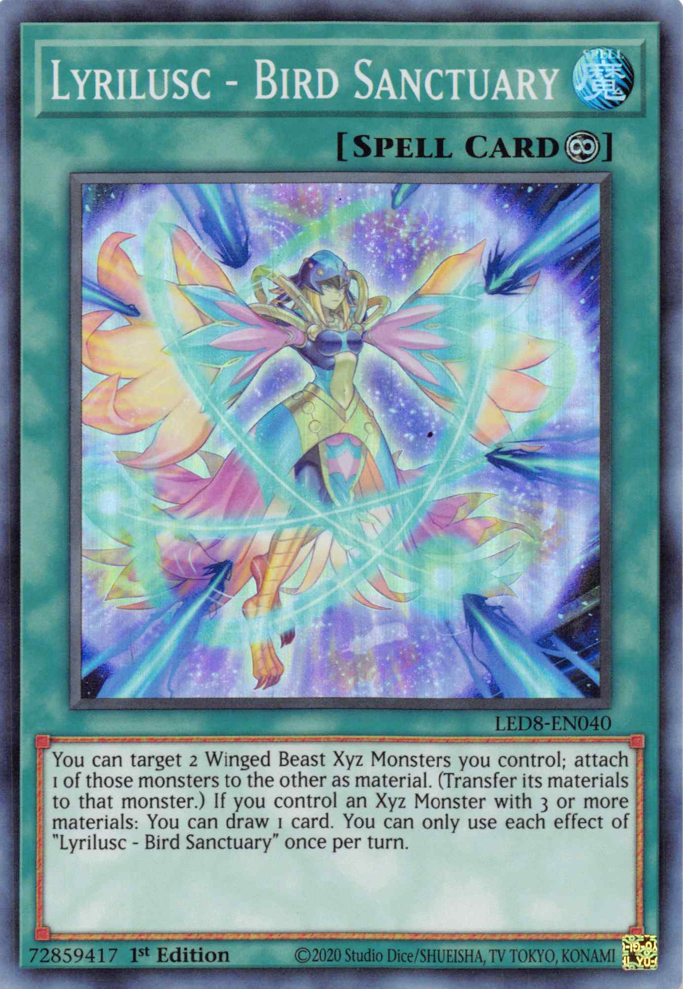 Lyrilusc - Bird Sanctuary [LED8-EN040] Super Rare | Good Games Adelaide SA