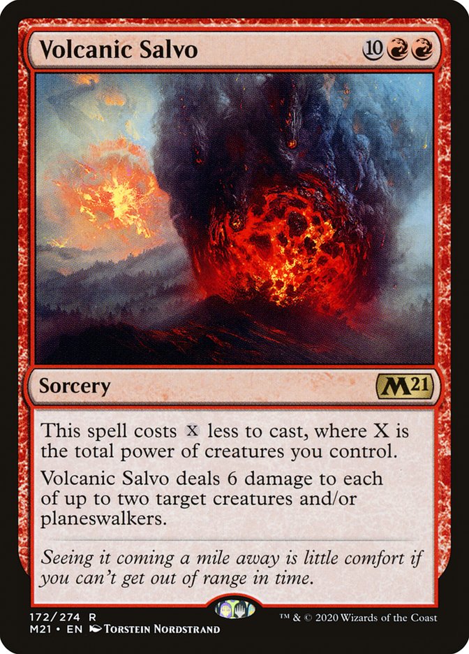 Volcanic Salvo 172 (Core Set 2021)  - Foil | Good Games Adelaide SA