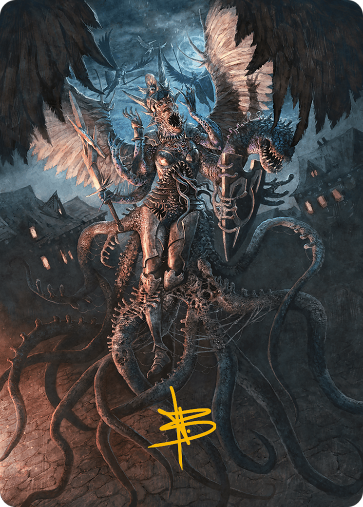 Angelic Aberration Art Card (Gold-Stamped Signature) [Modern Horizons 3 Art Series] | Good Games Adelaide SA