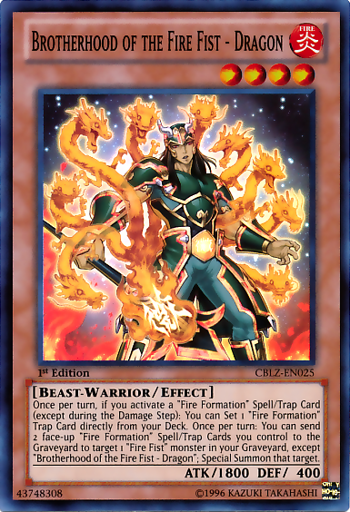 Brotherhood of the Fire Fist - Dragon [CBLZ-EN025] Super Rare | Good Games Adelaide SA