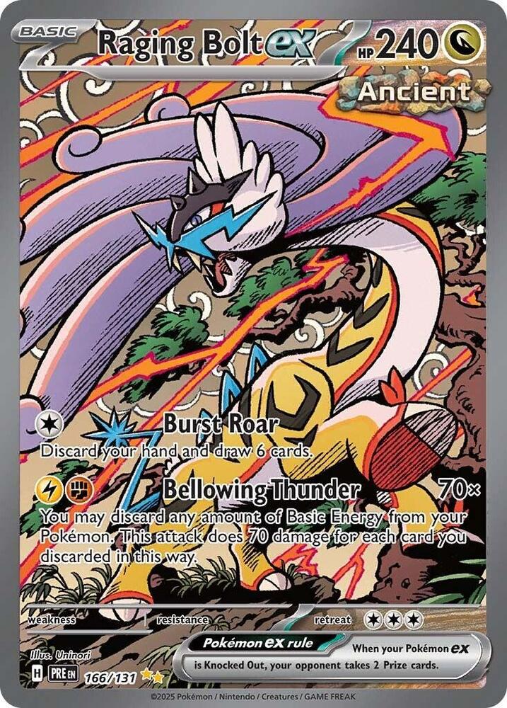 Raging Bolt ex 166/131 (SV: Prismatic Evolutions)  - Holofoil | Good Games Adelaide SA